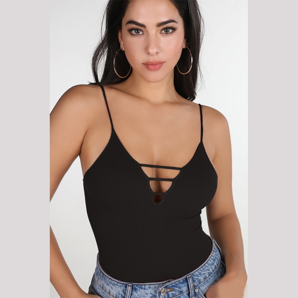 Seamless Ribbed Ladders Bodysuit - Picture 2 of 2